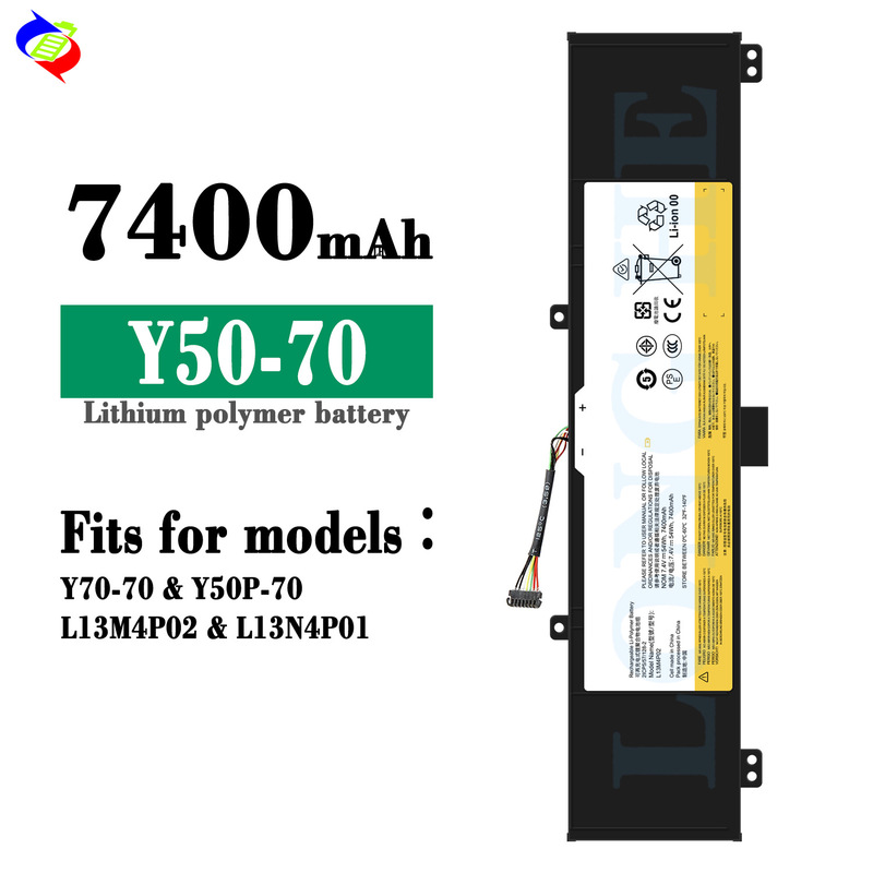 For Lenovo Y70-70/Y50P-70/L13M4P02/L13N4P01 notebook battery Y50-70 wholesale