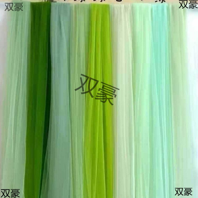 Green Gauze Chinese Style Tulle Kindergarten Environmental Mesh Wedding Background Fabric Soft Gauze Ancient Style Encryption