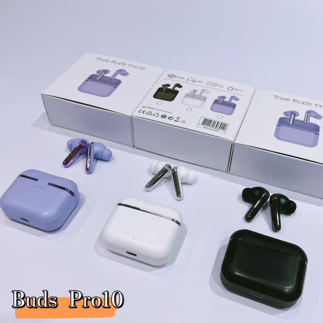 Comercio electrónico transfronterizo comercio exterior venta caliente inalámbrica Buds pro10 auriculares Bluetooth auriculares de música estéreo universal image 3