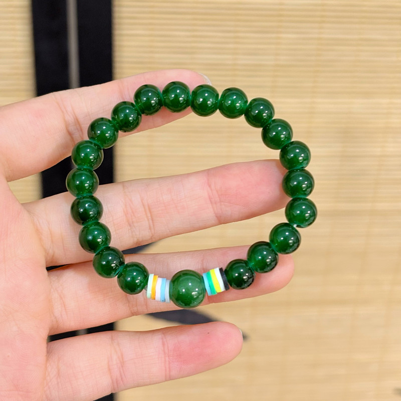 Nuevo estilo de cuentas coloridas de cinco líneas para hombres y mujeres pulsera de anillo único pulsera en vivo explosión