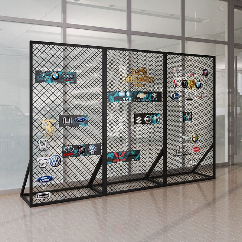 Выставочная стойка для ювелирных изделий из сетчатой проволоки, напольная, вертикальная, с ромбовидной перегородкой, для мероприятий