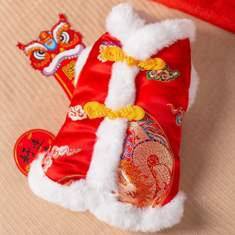 thumbnail image 1 of Autumn and Winter Cat Mi new Year Tang Suit Chinese new跨境, 1 of 5