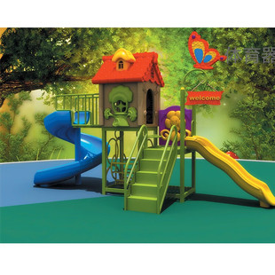 Huijun (Huijun) Community Children's Outdoor Amusement Facilities Plastic Combination Slide Kindergarten Outdoor Combination