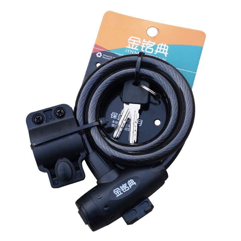 Inscripción dorada cerradura de bicicleta cerradura de acero cerradura de coche individual cerradura de coche de montaña cerradura antirrobo cerradura de la barra 506