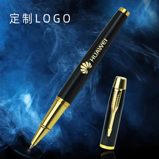 Business gift pen custom metal ball pen black ink pen signature pen lettering LOGO corporate advertising pen