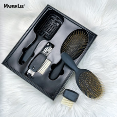 梳子禮品套裝家用鏤空排骨梳順發梳防靜電頭部按摩氣墊梳子批發