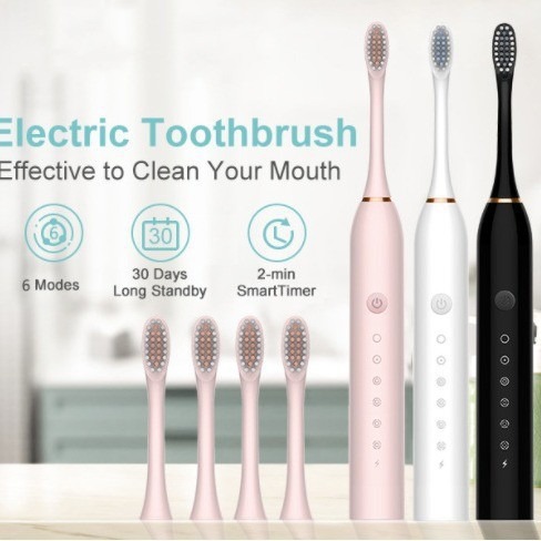 공장 도매 부드러운 칫솔 재충전 자동 성인 어린이 유니버설 전기 칫솔 초음파