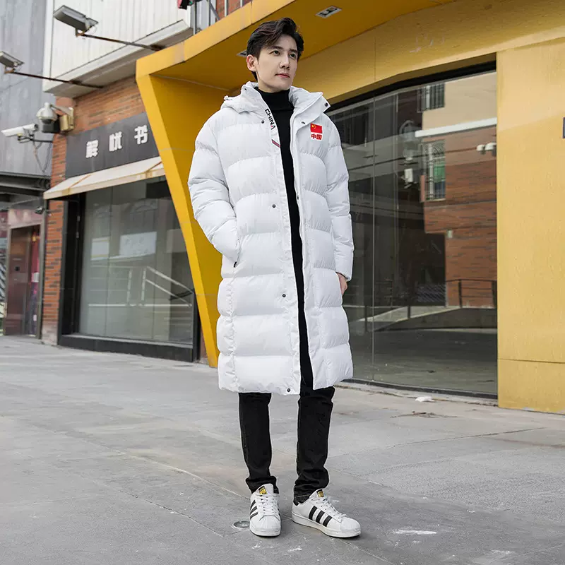 中国队足球冬训长款运动大衣男女儿童长袄加绒羽绒棉服厚外套定制