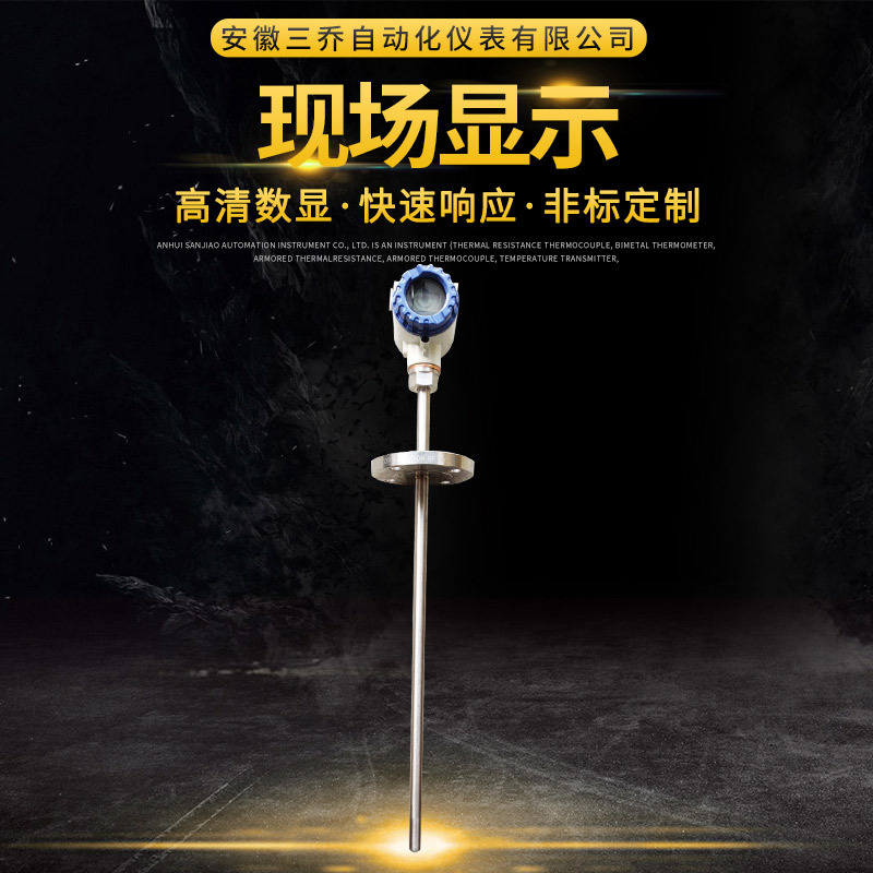 一体化现场显示 温度传感器热电阻PT100 隔爆型 SBWZ-2480