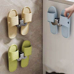 Bathroom Sliding Shower Rack without Drilling Wall-mounted Toilet Bathroom Door Behind Drain Footwear Rack Storage Shelf Organizer