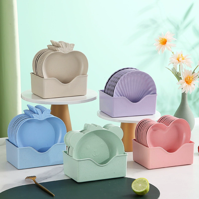 Geometric Plastic Cute Desktop Trash Bin, Home Small Waste Can, Decorative Shapes & Colors