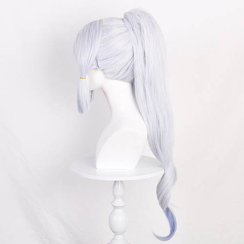 Cardamom Genshin Impact Kamisato Ayaka wig style character style single ponytail Genshin Impact anime cosplay wig