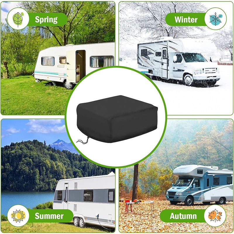 Outdoor Camping Car Roof Air Conditioner Cover Rv Roof Air Conditioner Protective Cover Sun Protection and Rainproof Cover