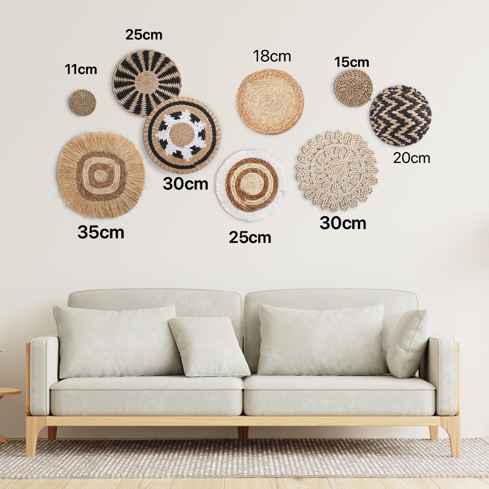 Decoración de Pared Tejida a Mano Estilo Pastoral para Restaurante y Paredes image 56