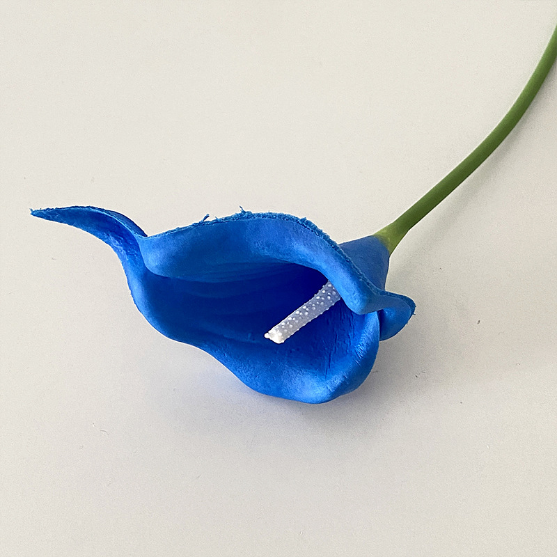 Mini pu Calla Lily flor artificial ramo de la boda decoración del hogar Accesorios de fotografía flor falsa transfronteriza fábrica al por mayor