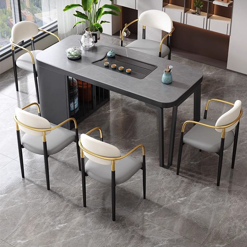 Mesa de té combinación de mesa de té, mesa de té, asiento de té, un conjunto de mesa de té, mesa de té, balcón, mesa de té de lujo, mesa de té de alta calidad.