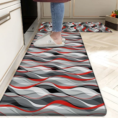 Pattern Floor Mats for Home – Avtomobil döşəmə paspasları - jn-abstract-kitchen-mat-10-4060cm-crystal-velvet