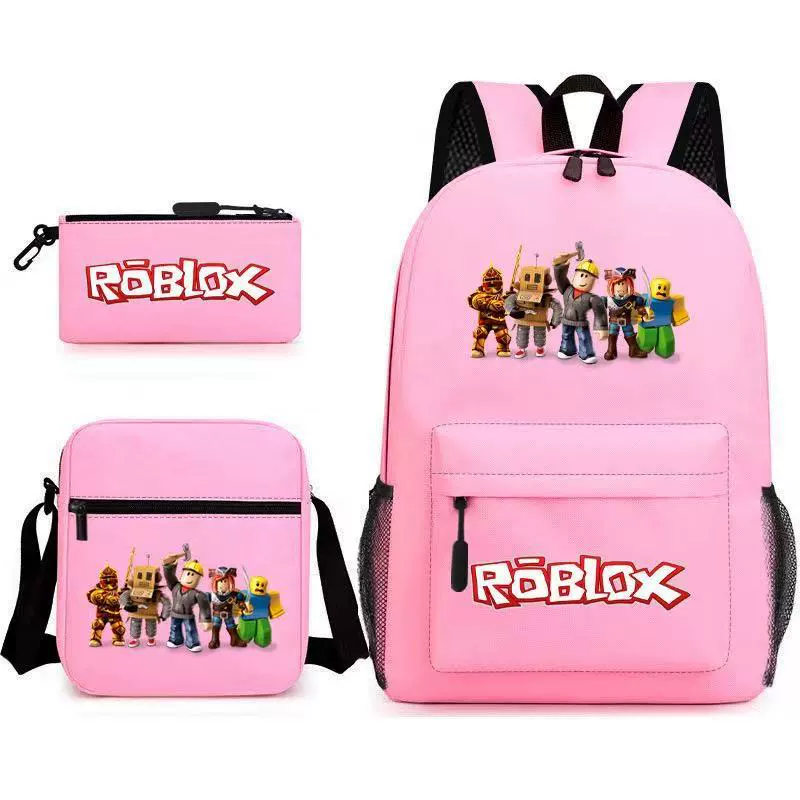 Capacious backpack, school bag, set, 3 piece set, (Physicals)
