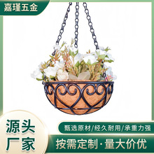 树脂塑料吊篮花盆椰棕室内花盆悬挂式吊兰花盆垂吊植物挂吊篮花盆