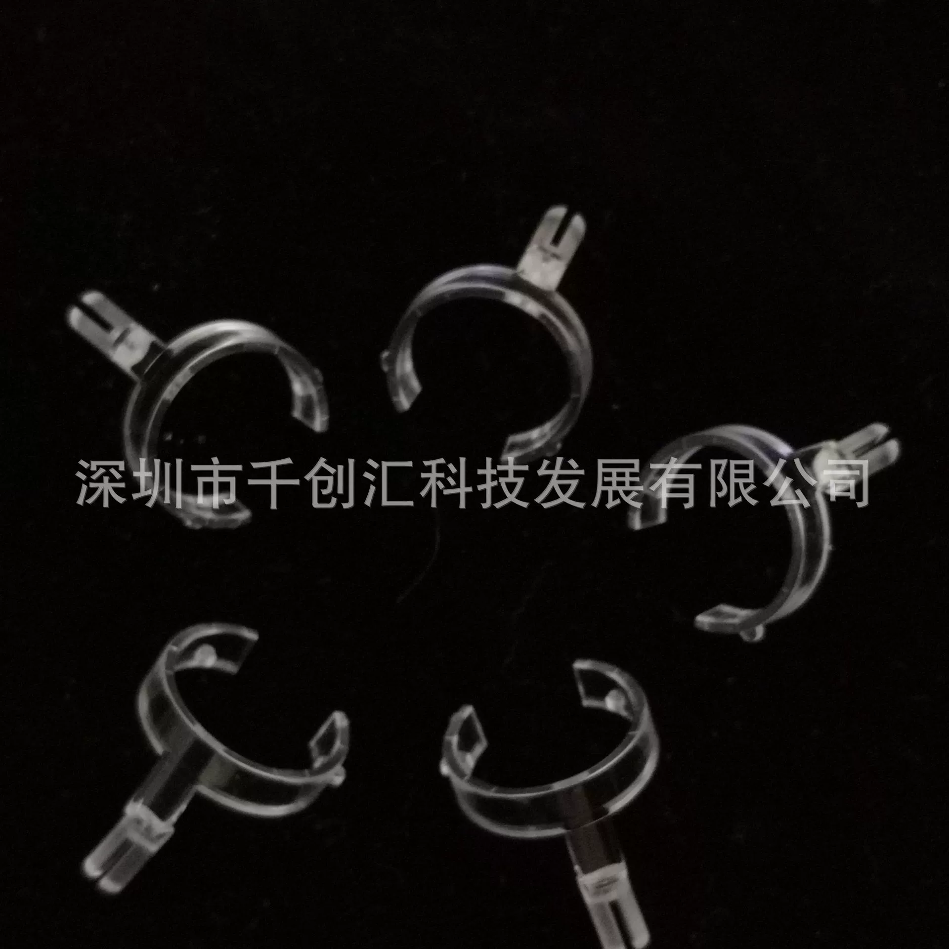Acrylic ring, transparent stand, plastic accessory