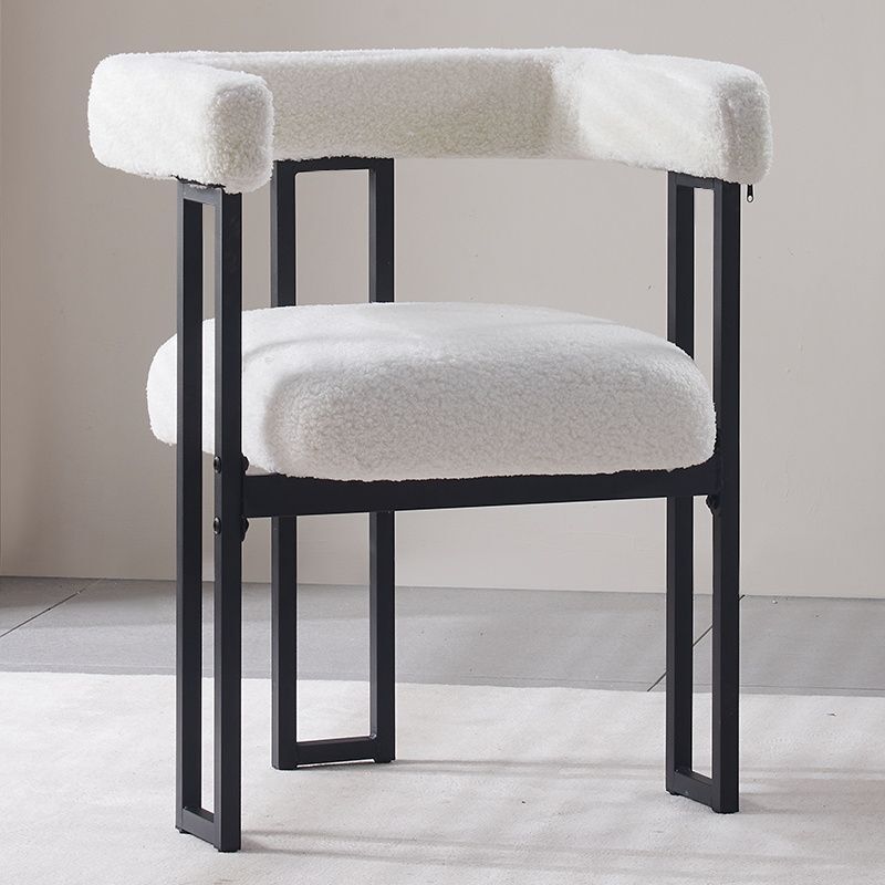 Retro Light Luxury Dining Bar Chair, Mid-Century Style Home Ergonomic Chair, Designer Armrest Chair, Nordic Style Chair