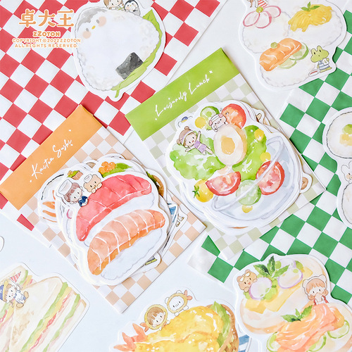 [Zhuo Dawang Sticky Note Full-Pack Collection] A-Zhuo Alien-Shape Sticky Notes, Non-Sticky for Writing Messages & Featuring Cute Cartoon Designs