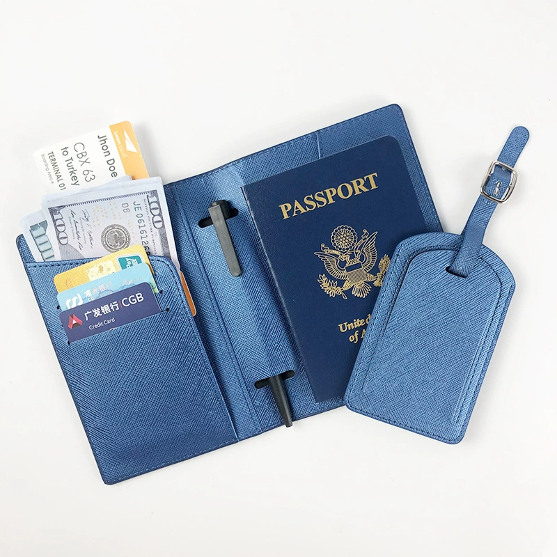 (Cross-border trading), protective passport case, polyurethane luggage tag, set
