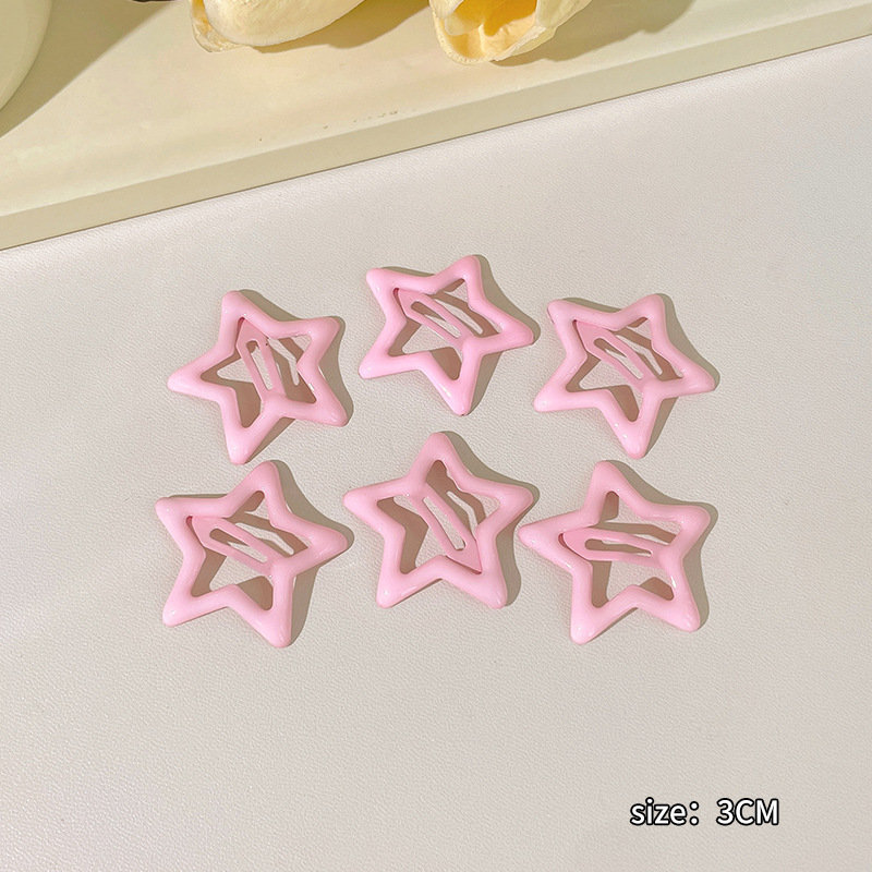 Dopamina de color estrellas amor clip de cabello de la niñez clip de fránta clip de cabello BB clip de cabello adorable joyas de cabello