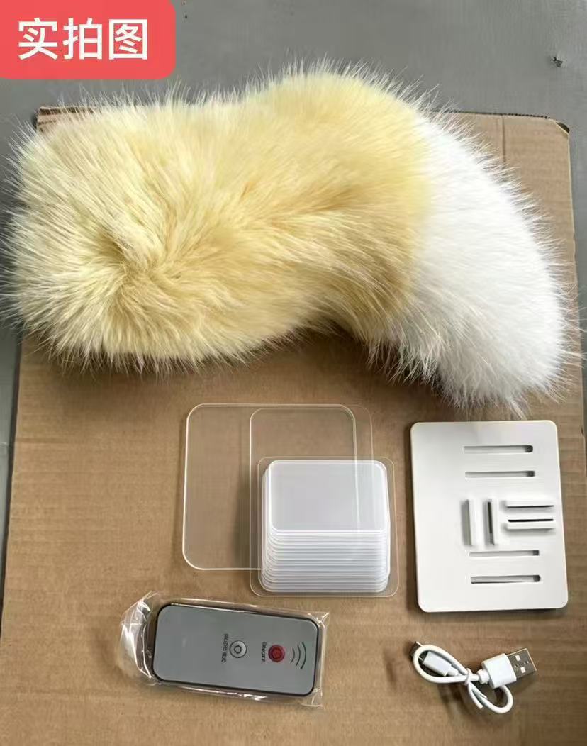 Electric tail car rear decoration, electric vehicle, electric tricycle, electric motorcycle, Q series parking space decoration, sound-controlled plush accessory