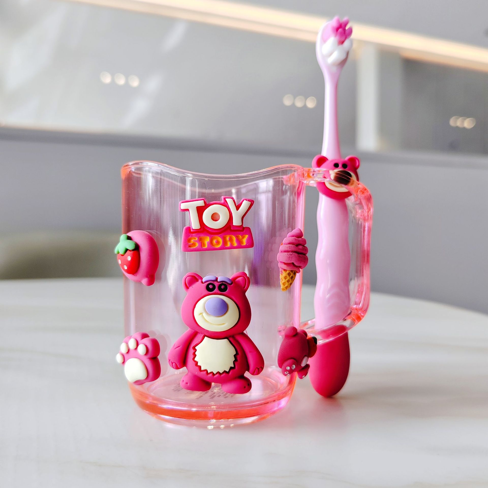 Wavy set, strawberry