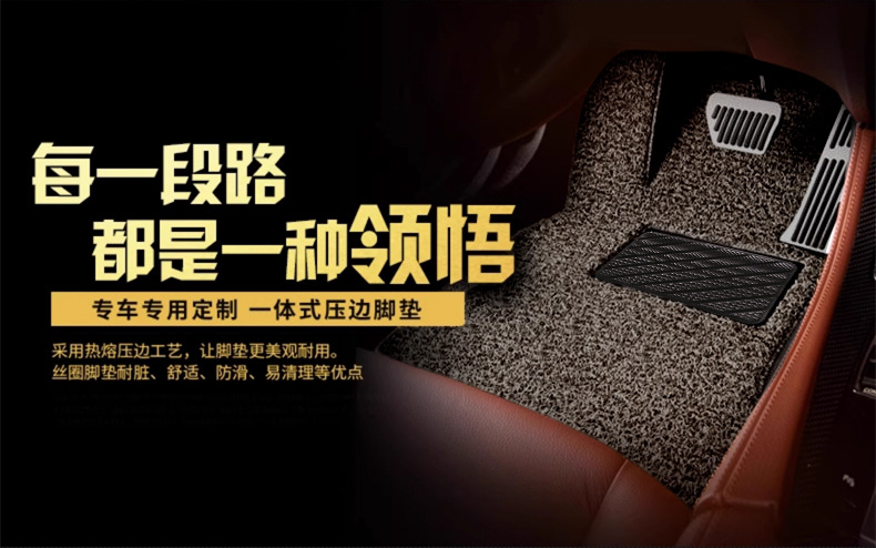 Suitable for Tesla Model Y/3 Car Wire Loop Floor Mats, Special Anti-Slip and Dirt-Resistant Custom Carpet Mats