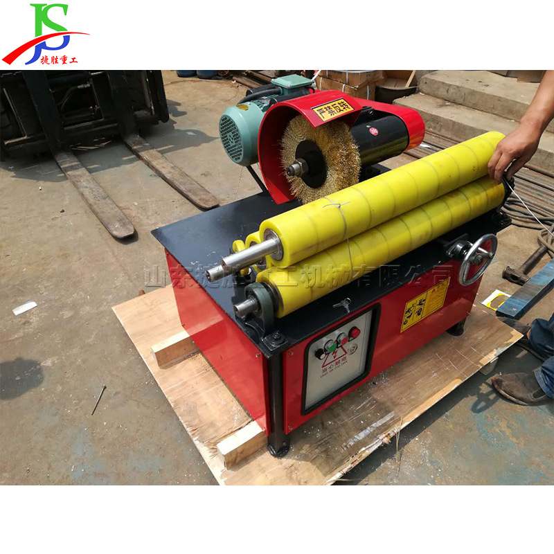 立式直管抛光机圆管除锈机五金车辆多用途配件抛光除锈一体机