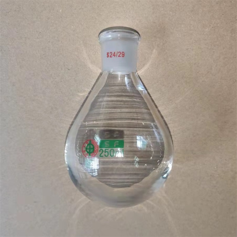 茄型烧瓶 玻璃短颈茄形烧瓶 标准口磨口茄型瓶 玻璃