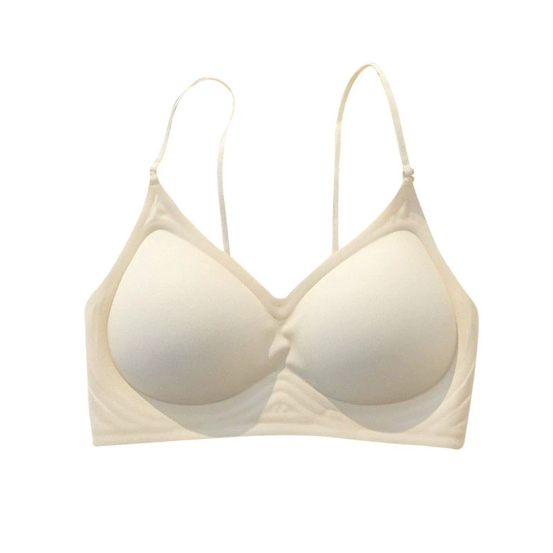 Summer thin breathable underwear, supporting push up bra, sexy straps, wireless bra