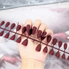 Matte nail stickers for manicure, fake nails