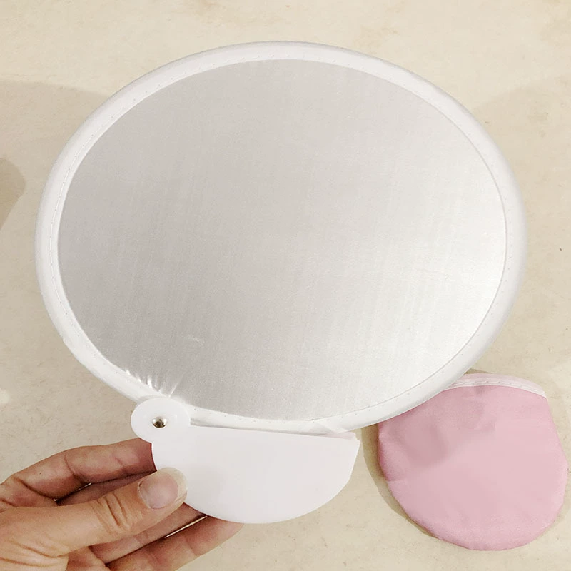 Пятно мультфильм складной маленький вентилятор Студент портативный мини-вентилятор 190T полиэфирная ткань отражатель складной рекламный вентилятор