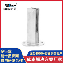 304不锈钢游泳池玻璃夹 栏杆立柱楼梯扶手配件固定泳池夹落地夹
