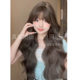 Wholesale wig women long hair fashion temperament big wave curly hair realistic natural air bangs curly hair full head cover