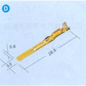 厂家供应DJ611-3*0.6A DJ611-3A插拔式接线端子 汽车插件端子