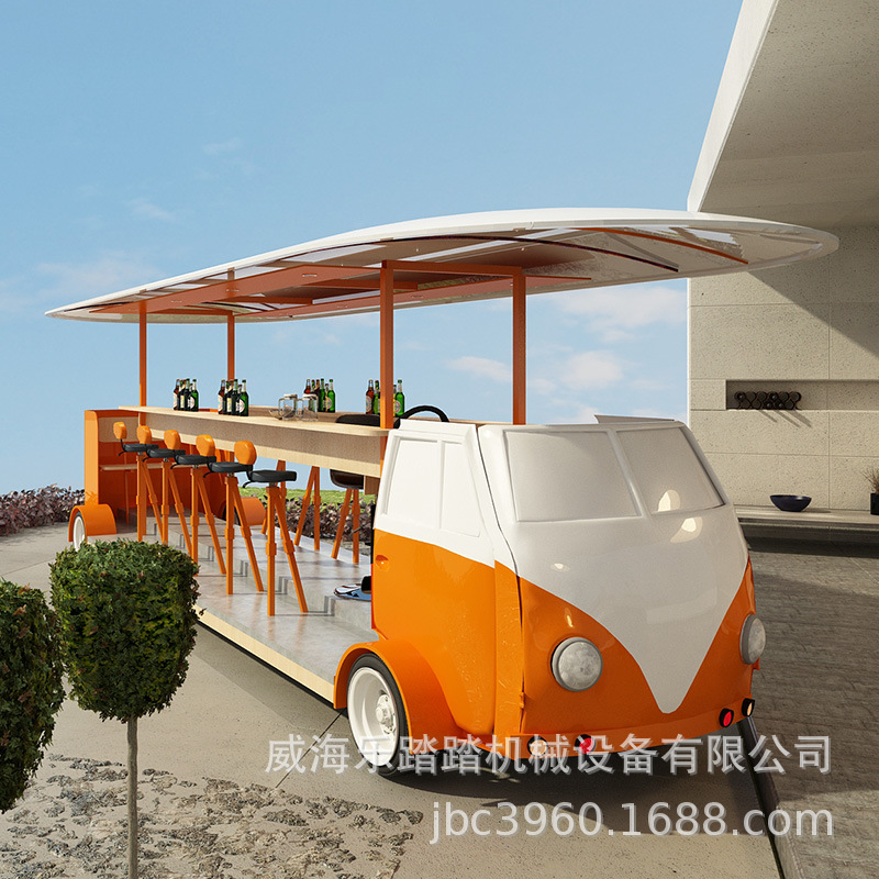 customized Beer Bar car Multiplayer Pedal Riding Bicycle Scenic spot Sightseeing Bus coffee dining car Manufactor