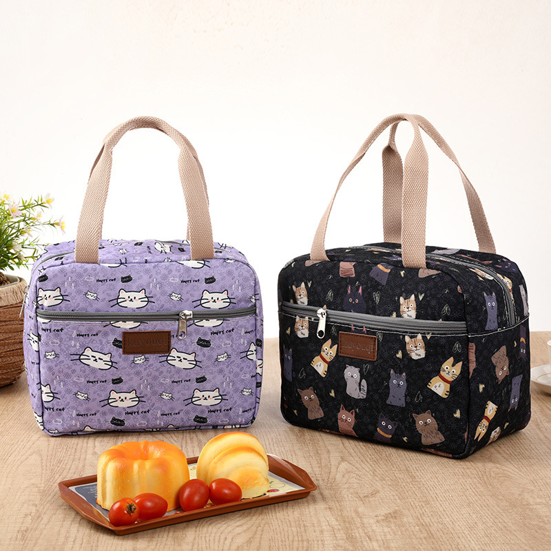 New Lunch Box Bag with Meal Handbag for Office workers Japanese Style All-match Mummy Bag Thickened Lunch Handbag Handbag