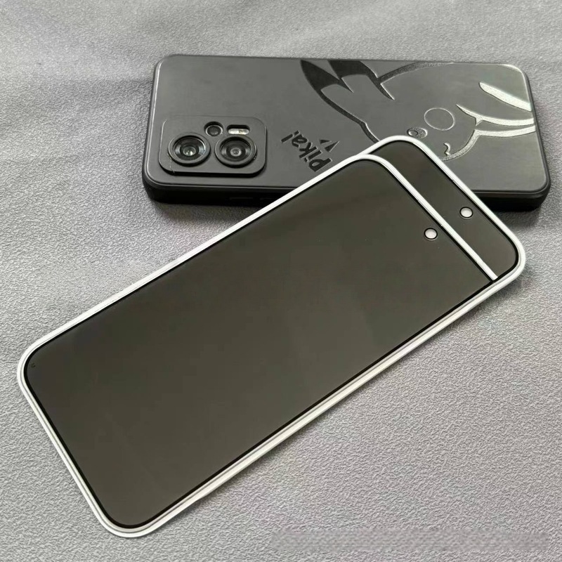 适用于iPhone17promax苹果17Air丝印一体防尘磨砂防窥紫光钢化膜|undefined