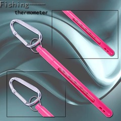 Fishing gear fishing red water thermometer experimental glass rod water temperature meter water temperature watch strap hanging ring cross-border wholesale