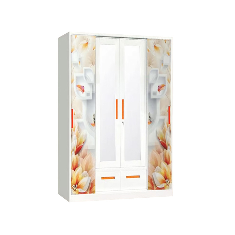 Amazon Hot Sale Printing Cabinet de acero de gran capacidad armario de almacenamiento casero puerta corredera armario de desmontaje armario image 6