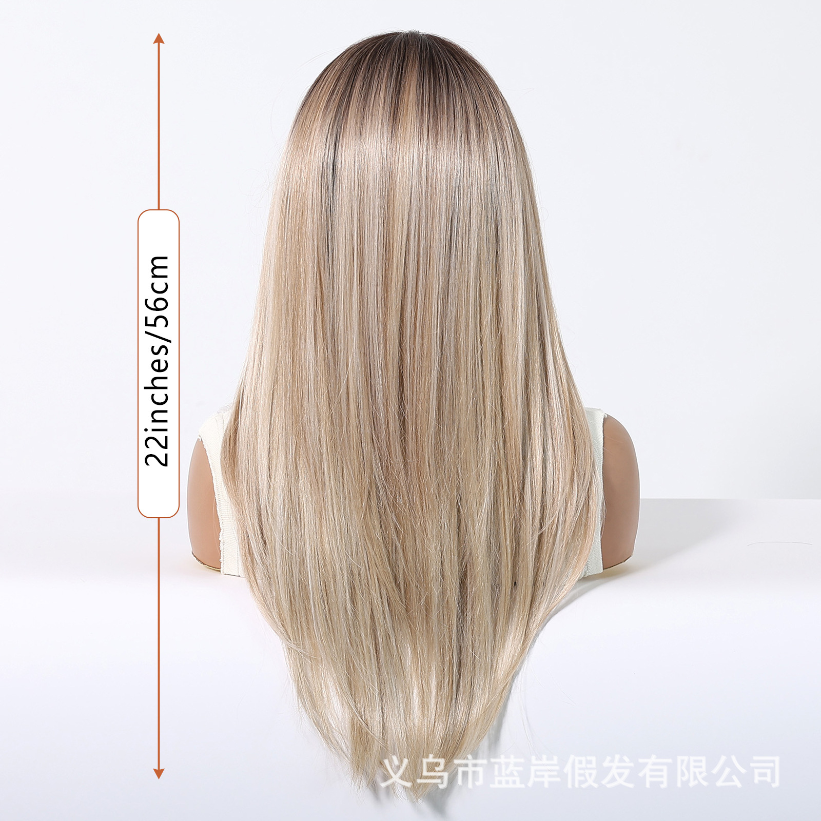 13 * 6 gran área de gradiente dorado pelucas de encaje femenina libre cosida cabello suave suave fibra química pelucas de encaje