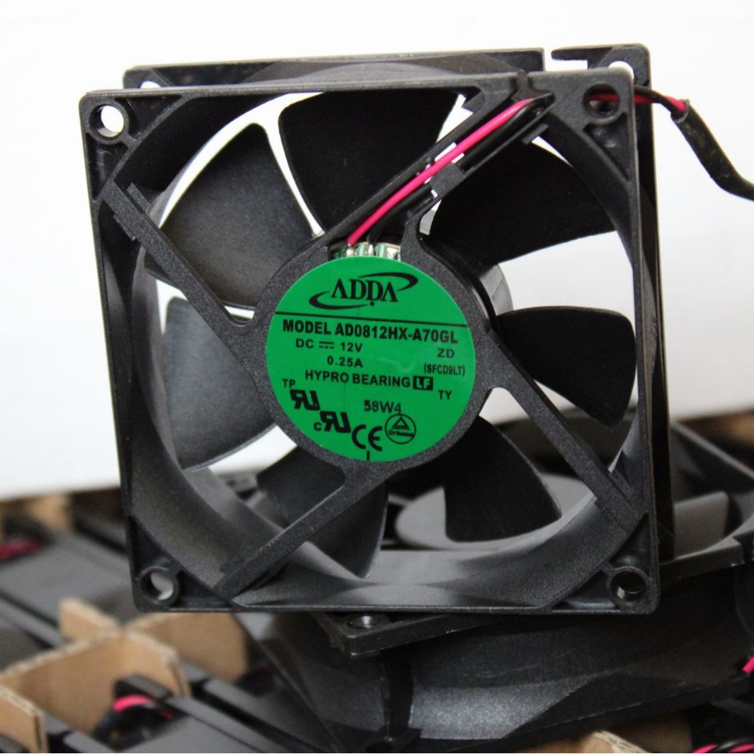 全新原装ADDA AD0812HX-A70GL 8025 12V 0.25A 8厘米2线散热风扇