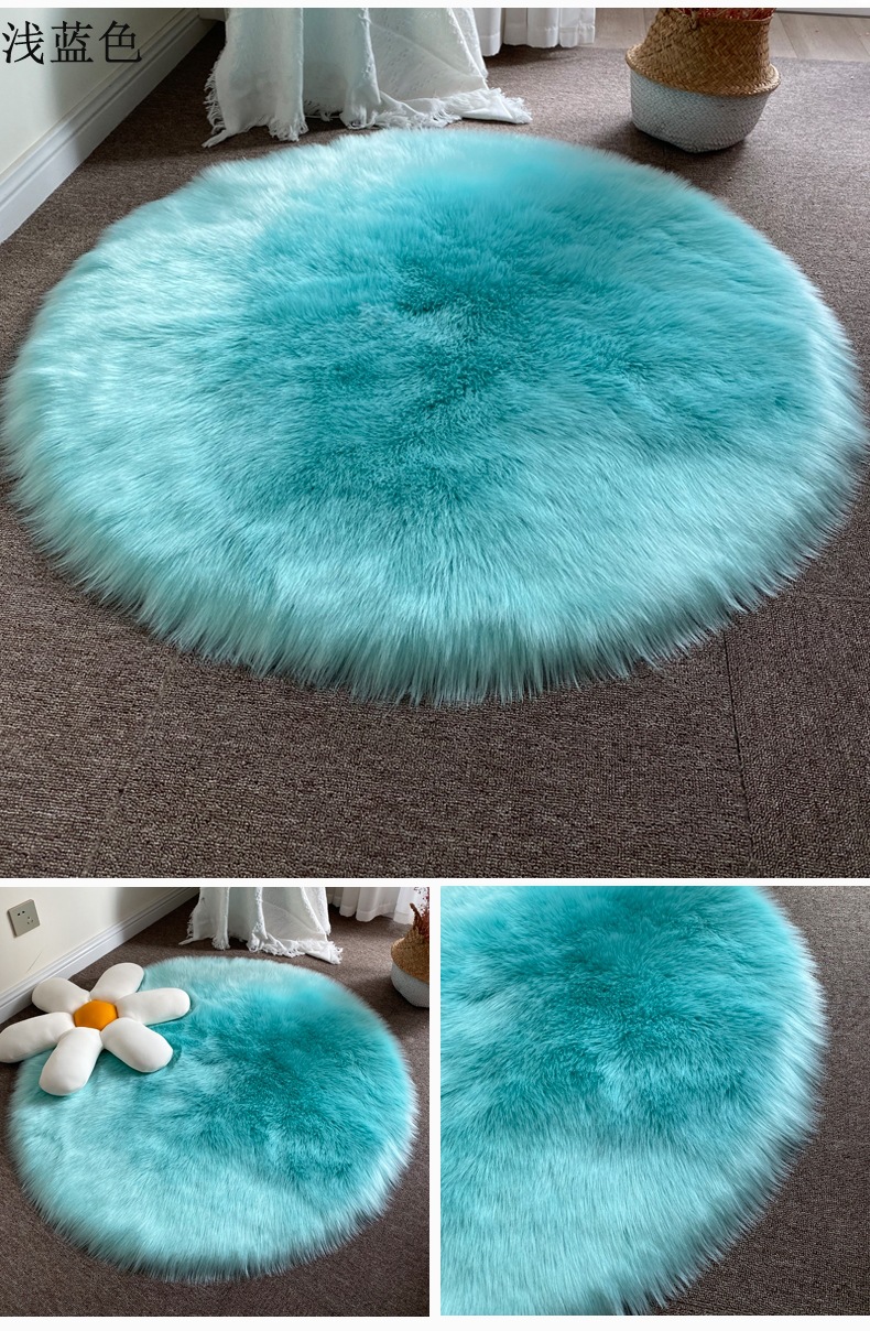 Round Footrest Mat, Bedroom Entry Carpet, Living Room Light Luxury Chinese Door Mat, Entryway Carpet, Bedroom Full Floor Carpet, Coffee Table