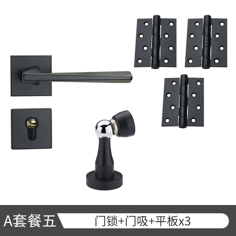 Cerradura de la puerta del Hogar Universal mudo cerradura de la puerta interior manija de la puerta hardware de la puerta de acero inoxidable dormitorio cerradura de la puerta dividida
