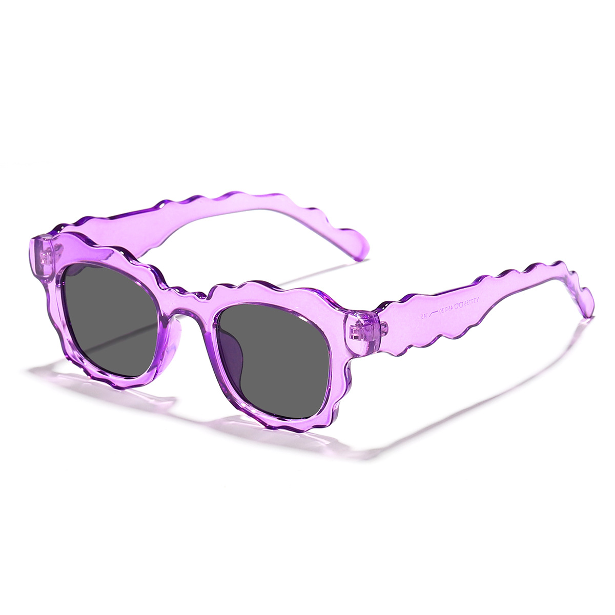 Transfronterizo nuevo personalizado flor ola borde gafas de sol pequeño marco cuadrado moda desgaste esencial gafas de sol