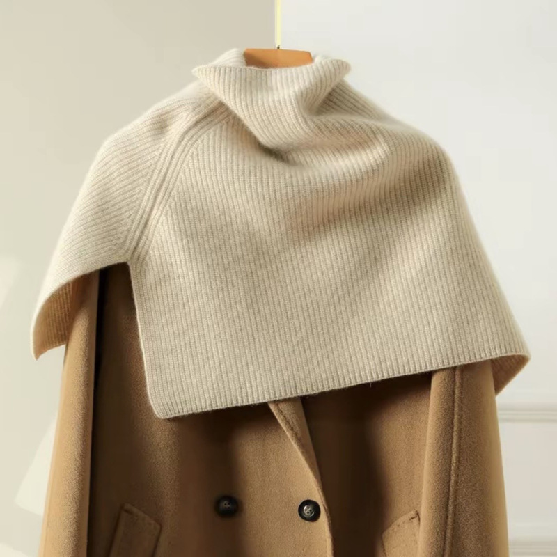 High-Neck Thickened Ingot Needle Shoulder and Neck Protector 100 Pure Cashmere Autumn and Winter Warm for Home Office Travel High-Neck Thickened Ingot Needle Shoulder and Neck Protector 100 Pure Cashmere Autumn and Winter Warm for Home Office Travel